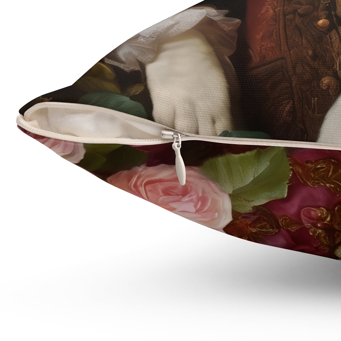 Rococo Cat Square Pillow (A Gentleman 2)