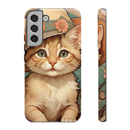 Alphonse Mucha Tough Phone Cases (A kitten)