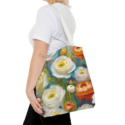 Claude Monet inspired Tender Ranunculus Tote Bag