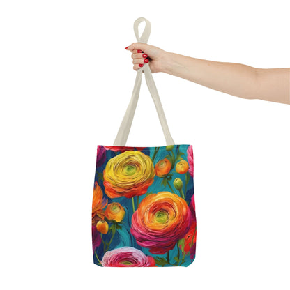 Vincent Van Gogh inspired Colorful Anemones Tote Bag 2