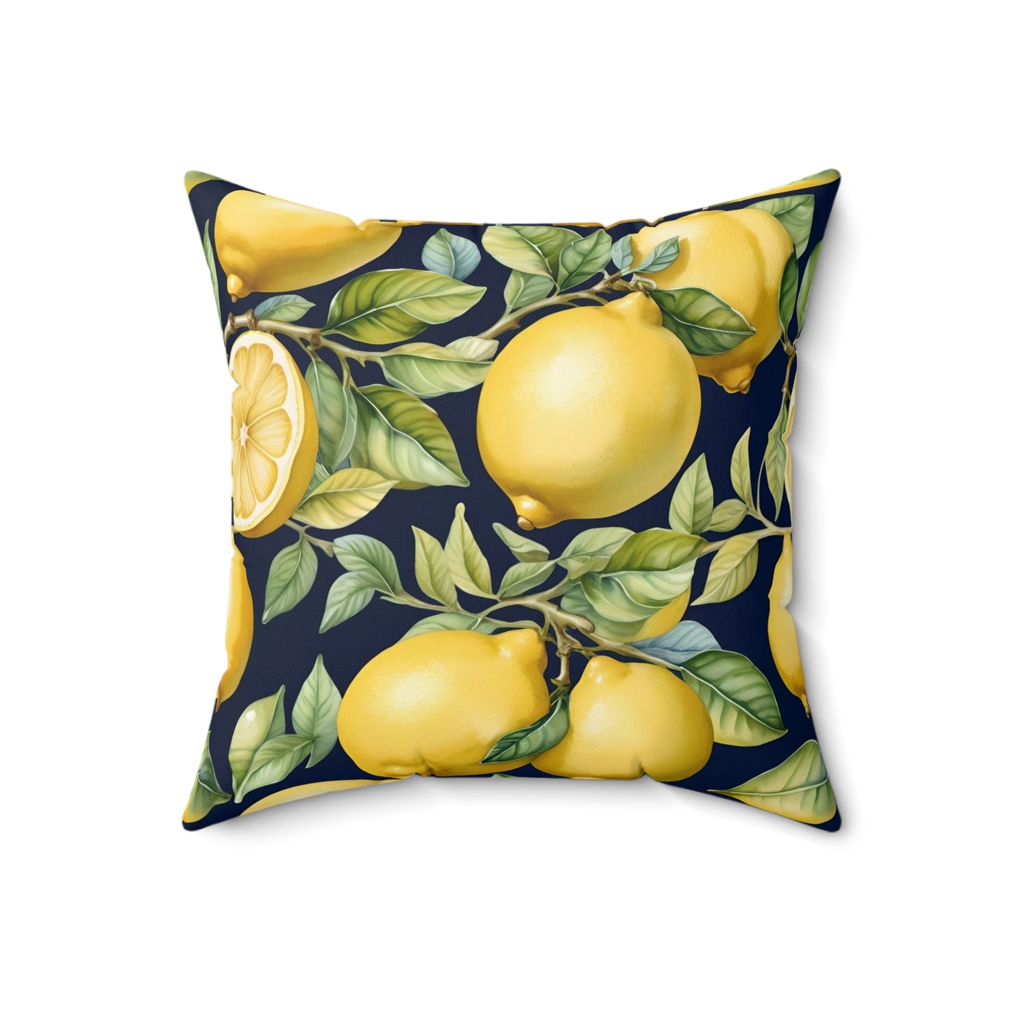 Rococo Lemons Square Pillow