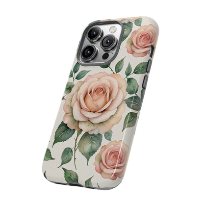 Watercolor Large Roses Tough Cases