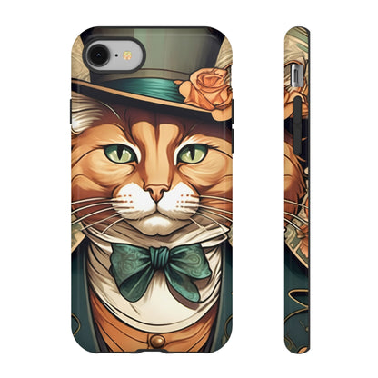 Alphonse Mucha Tough Phone Cases (A gentleman cat)