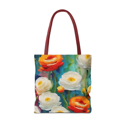 Claude Monet inspired Tender Ranunculus Tote Bag