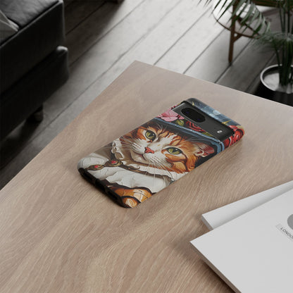 Oil Painting Cat Tough Phone Cases (A Gentleman)