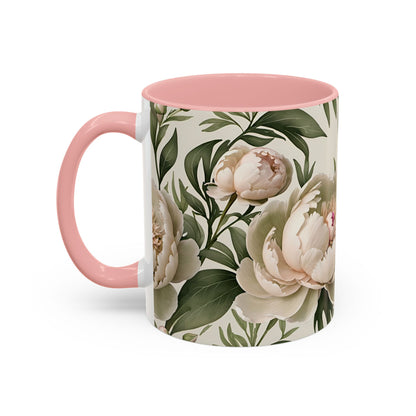 Watercolor Large Peonies Coffee Mug Coffee Mug 11oz (0.33 l)