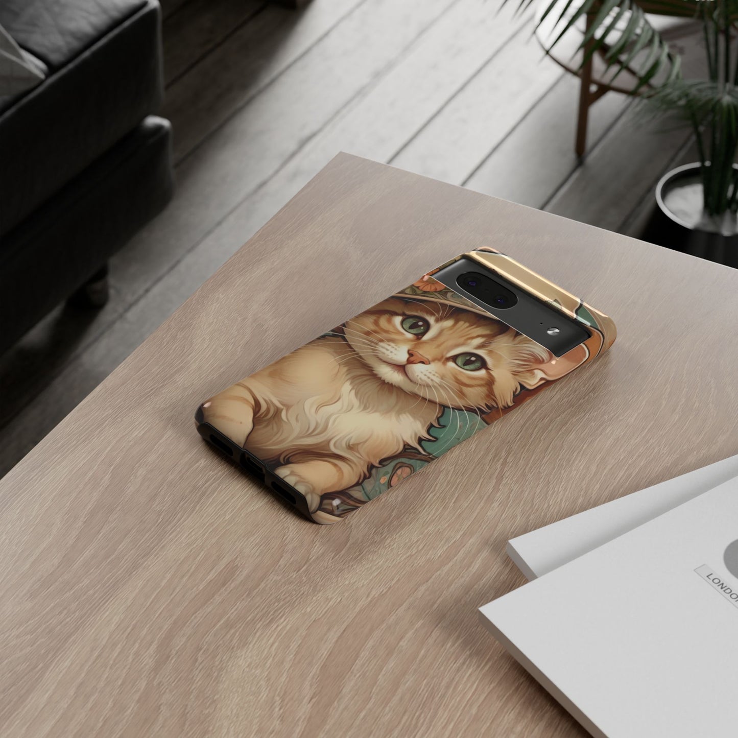 Alphonse Mucha Tough Phone Cases (A kitten)