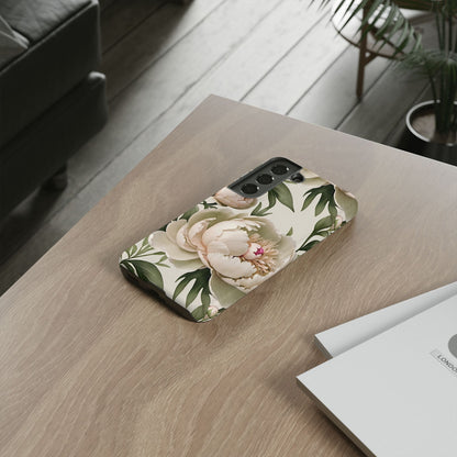Watercolor Large Peonies Tough Cases