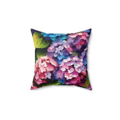 Claude Monet inspired Hydrangeas Square Pillow