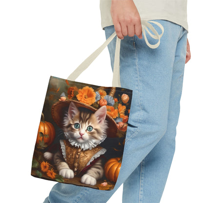 Halloween Rococo Kitten Tote