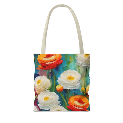 Claude Monet inspired Tender Ranunculus Tote Bag