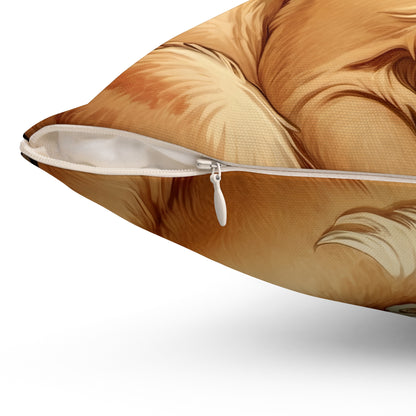 Art Nouveau Cat Square Pillow