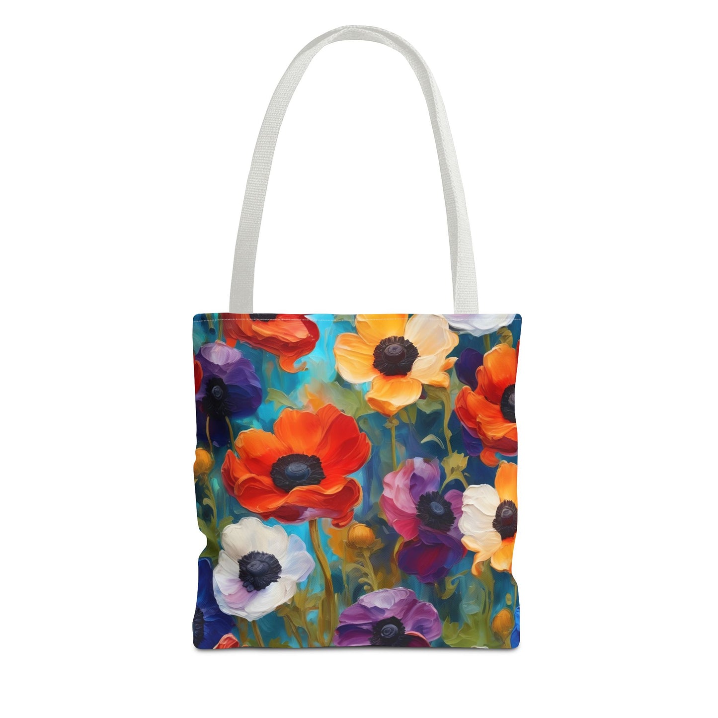 Claude Monet inspired Colorful Anemones Tote Bag