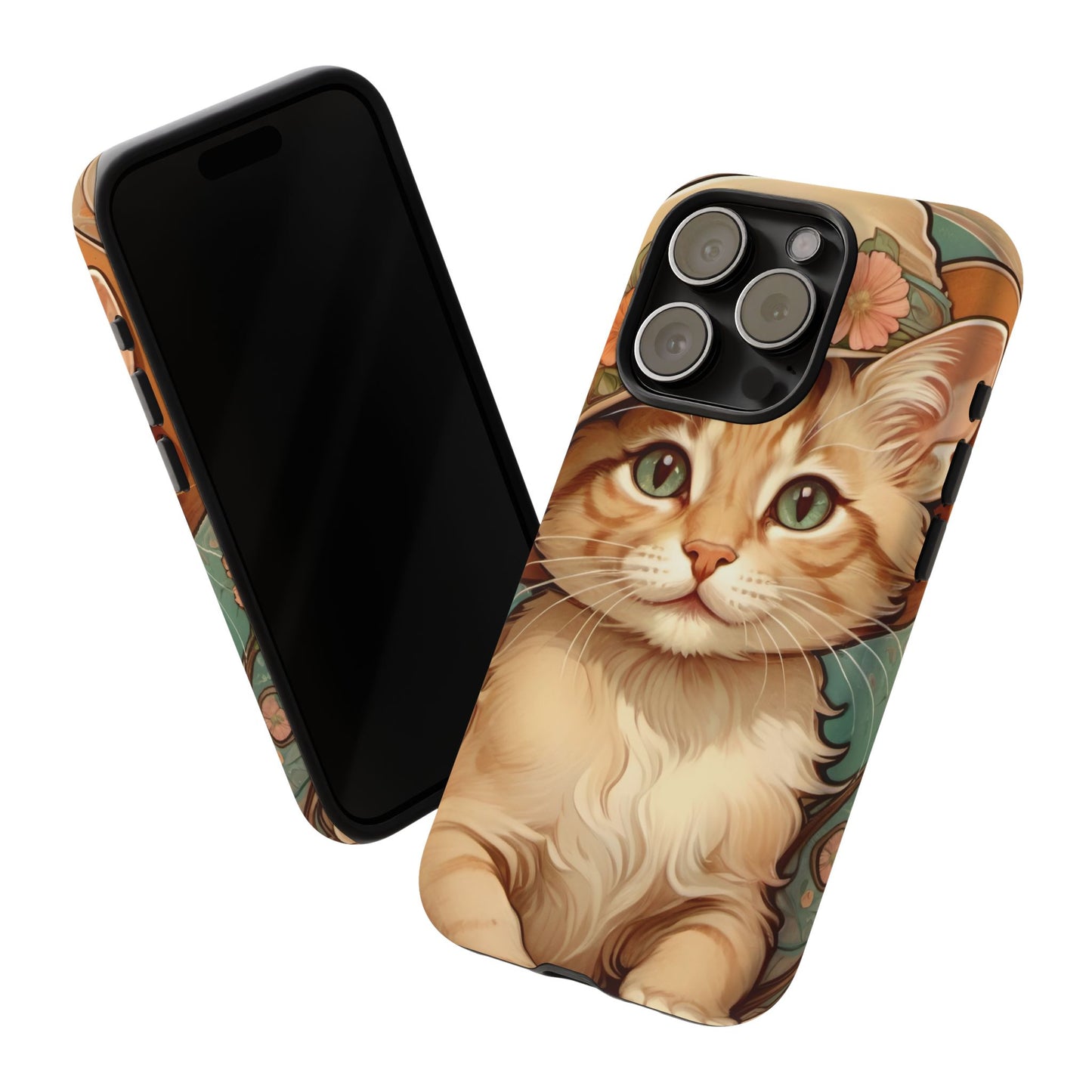Alphonse Mucha Tough Phone Cases (A kitten)