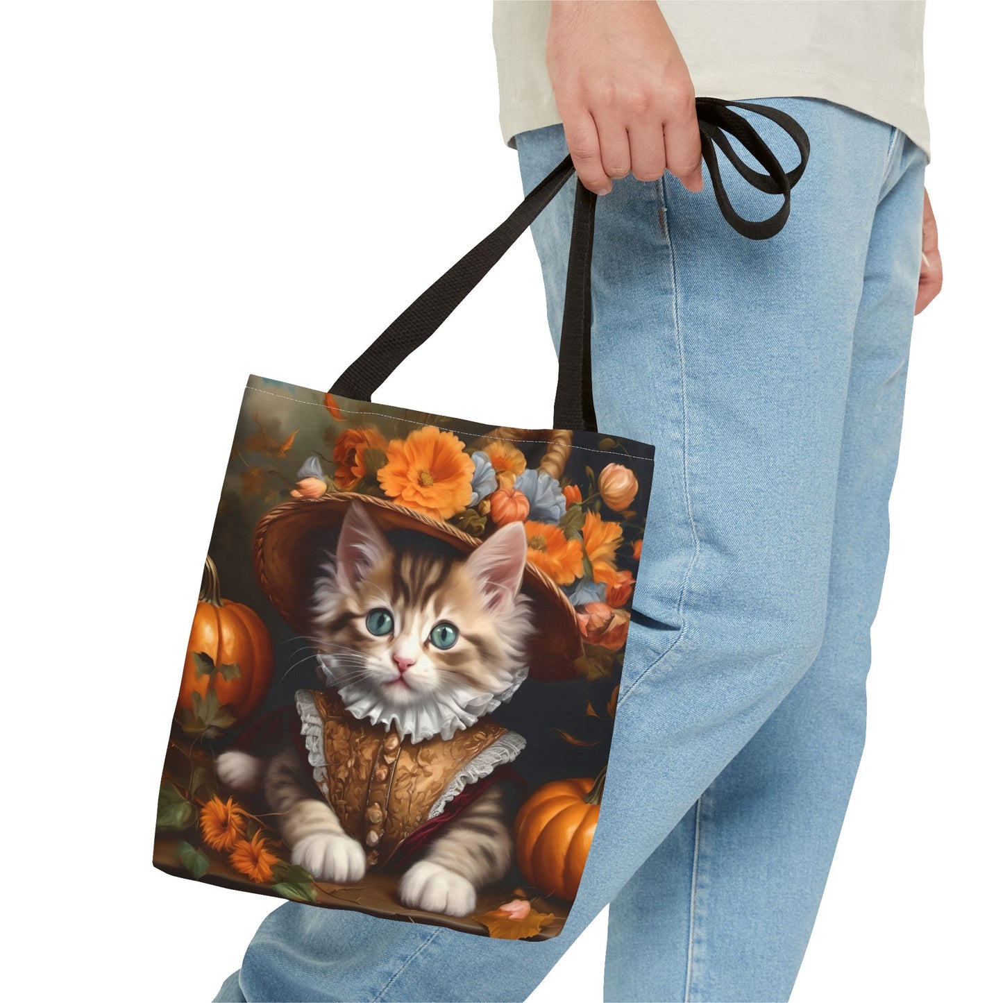 Halloween Rococo Kitten Tote