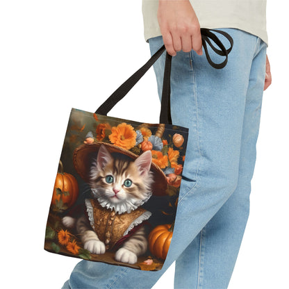 Halloween Rococo Kitten Tote