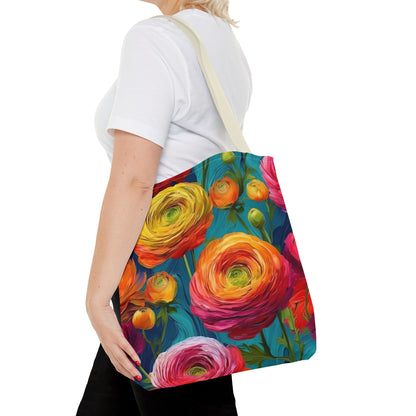 Vincent Van Gogh inspired Colorful Anemones Tote Bag 2