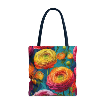 Vincent Van Gogh inspired Colorful Anemones Tote Bag 2