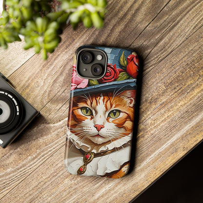 Oil Painting Cat Tough Phone Cases (A Gentleman)