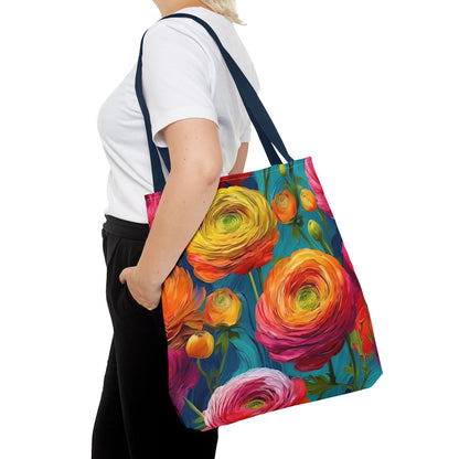 Vincent Van Gogh inspired Colorful Anemones Tote Bag 2