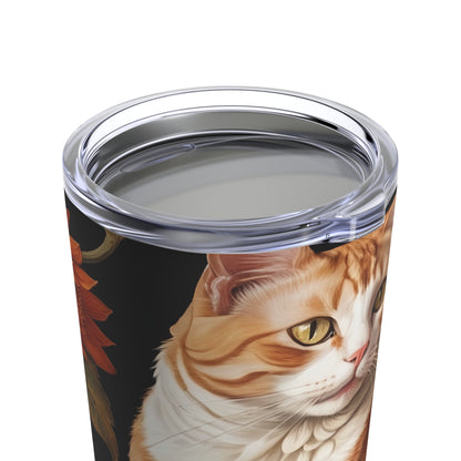 Halloween Sandro Botticelli Cat Tumbler 20oz Black