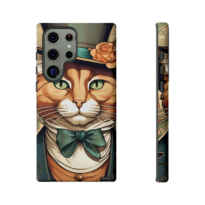 Alphonse Mucha Tough Phone Cases (A gentleman cat)