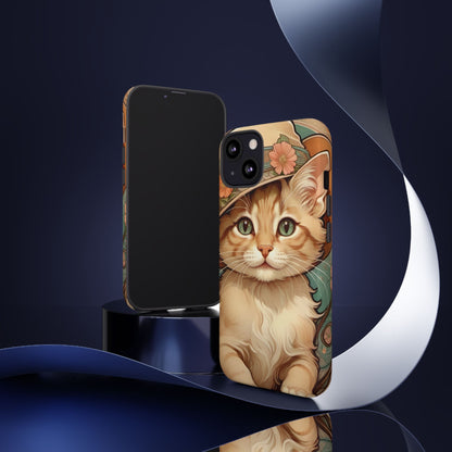 Alphonse Mucha Tough Phone Cases (A kitten)
