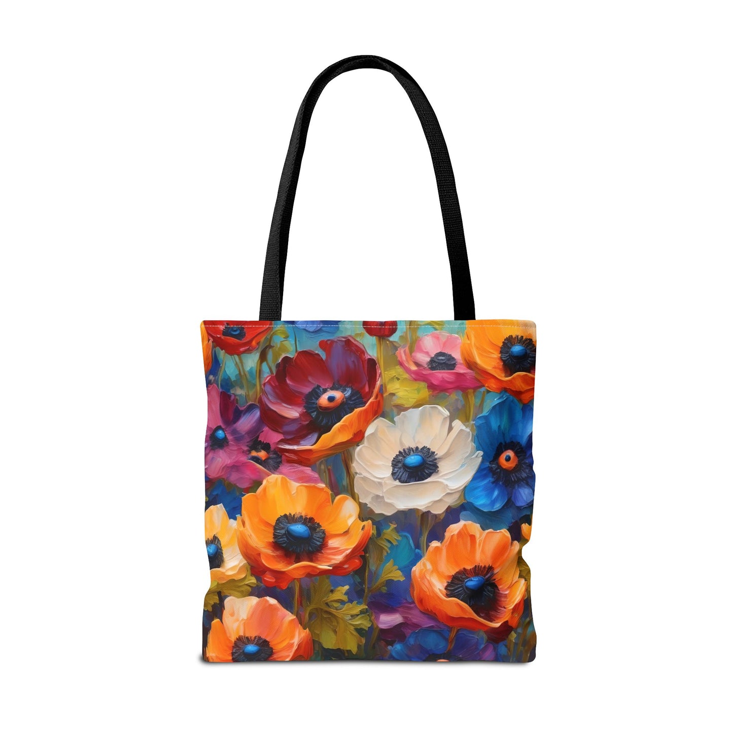 Claude Monet inspired Colorful Anemones Tote Bag