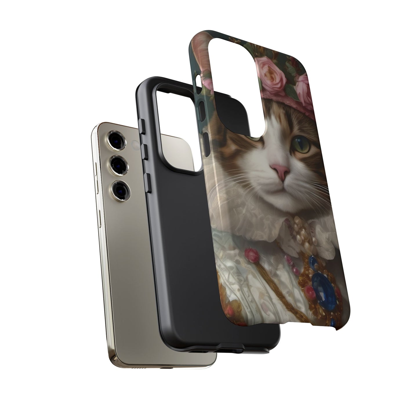 Rococo Cat Tough Phone Cases (A Queen)
