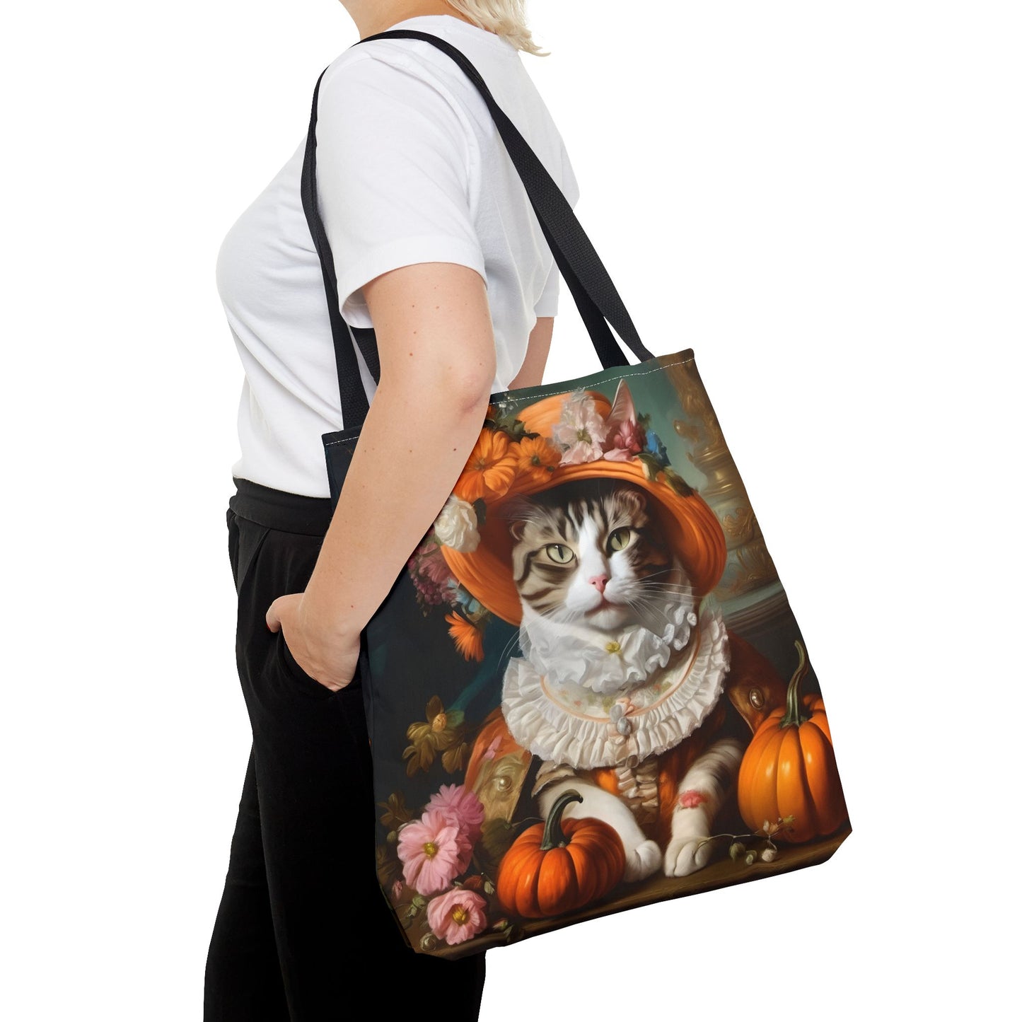 Halloween Rococo Cat Tote