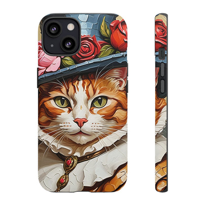 Oil Painting Cat Tough Phone Cases (A Gentleman)