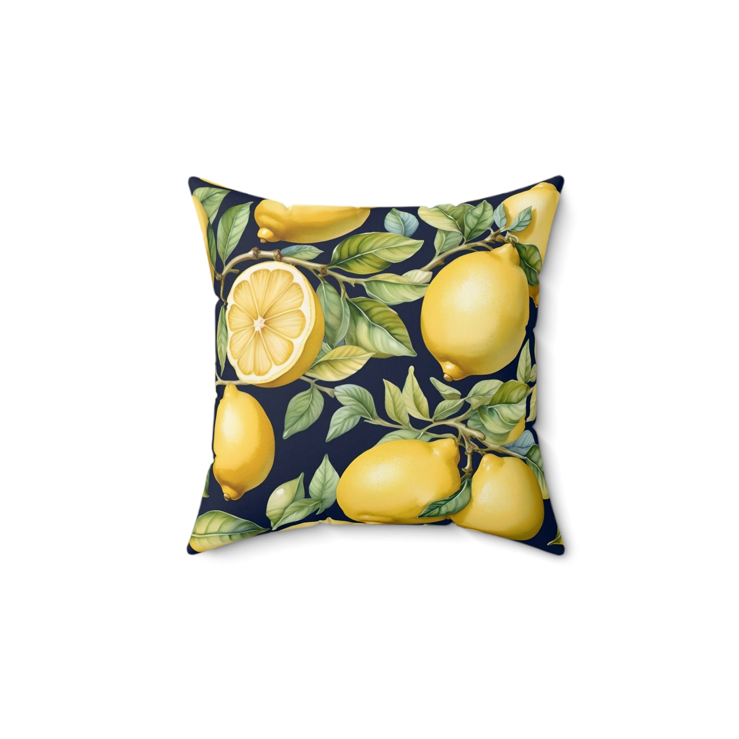 Rococo Lemons Square Pillow