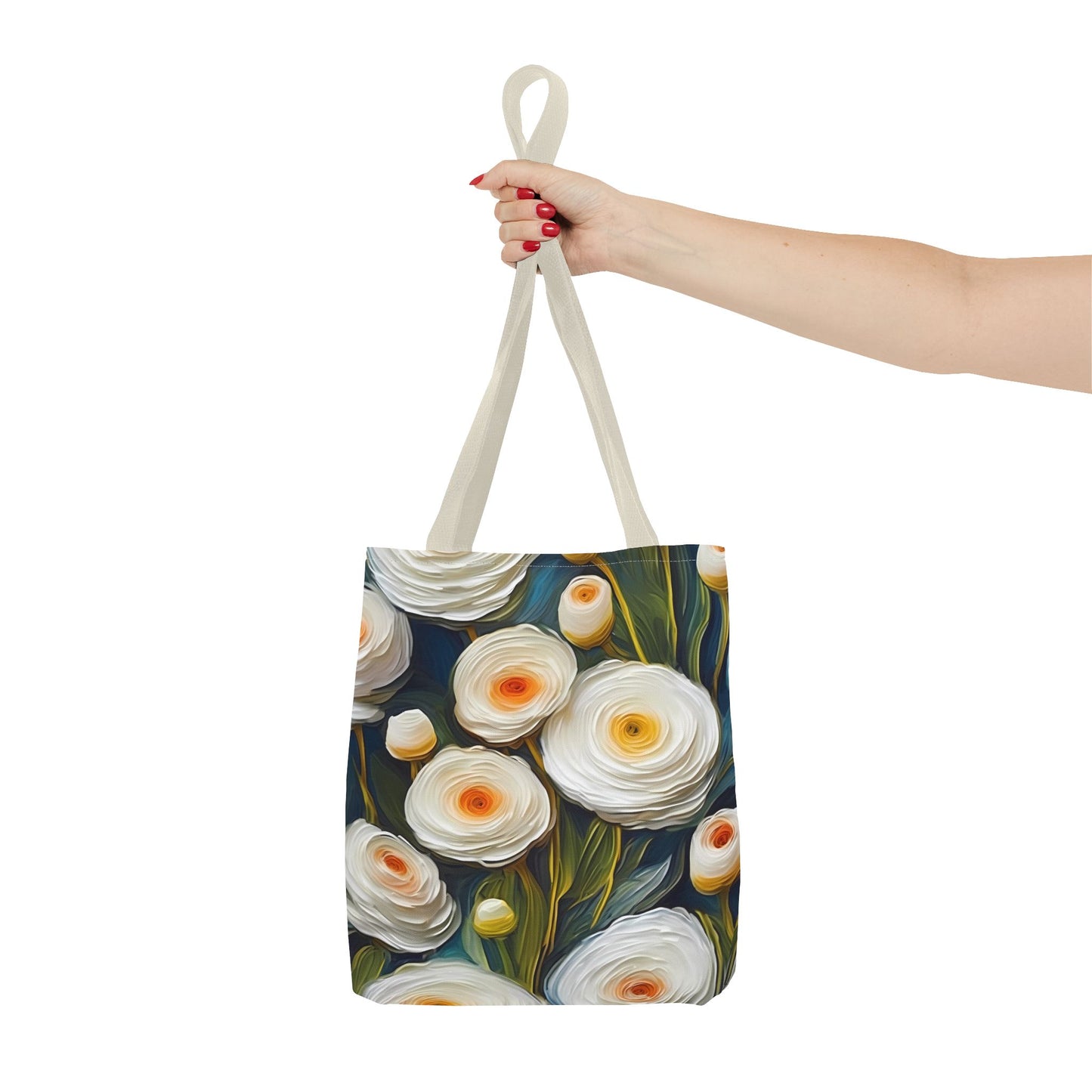 Vincent Van Gogh inspired White Ranunculus Tote Bag