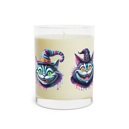Halloween Cheshire Cat Scented Candle - Full Glass, 11oz