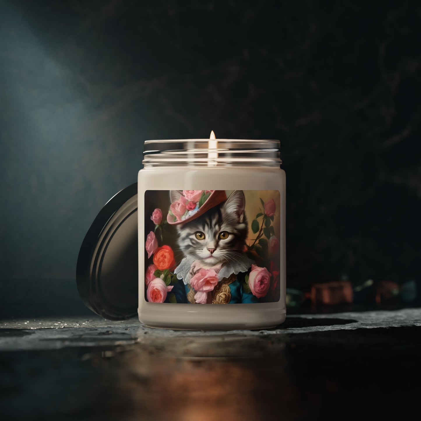 Rococo Cat Scented Soy Candle 2, 9oz