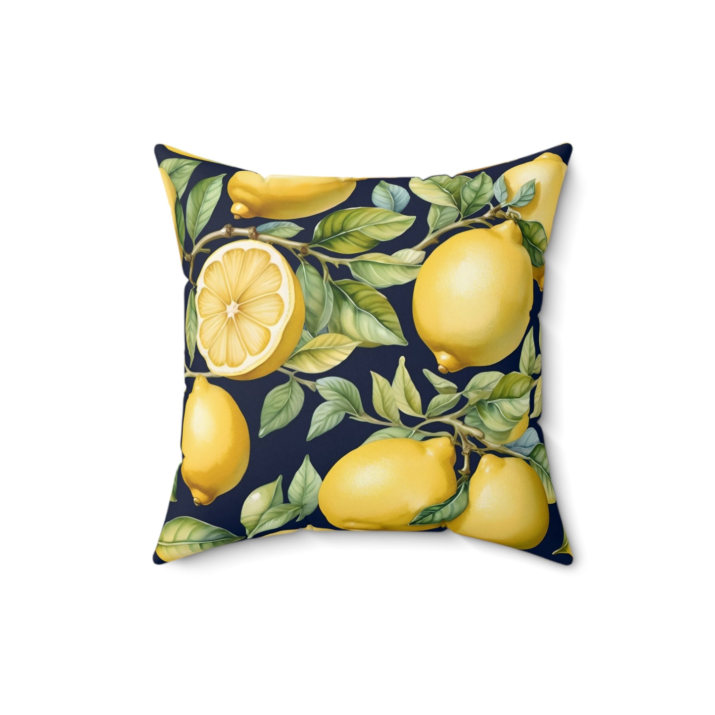 Rococo Lemons Square Pillow