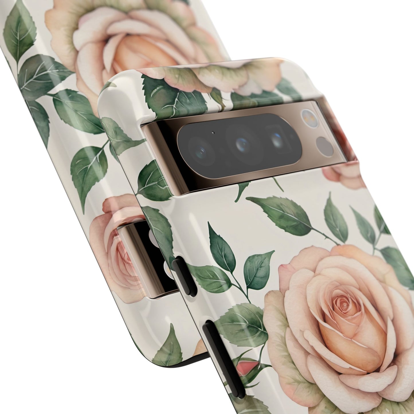 Watercolor Large Roses Tough Cases