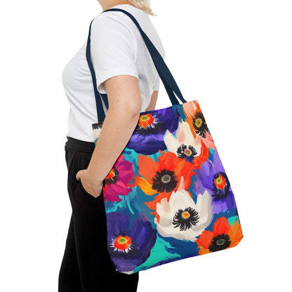 Fauvism inspired Colorful Anemones Tote Bag