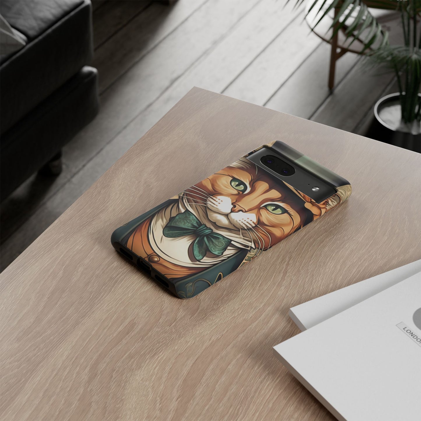 Alphonse Mucha Tough Phone Cases (A gentleman cat)