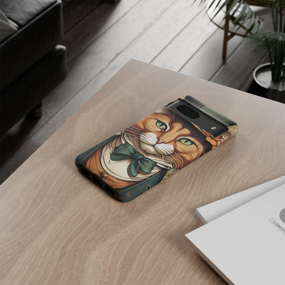 Alphonse Mucha Tough Phone Cases (A gentleman cat)
