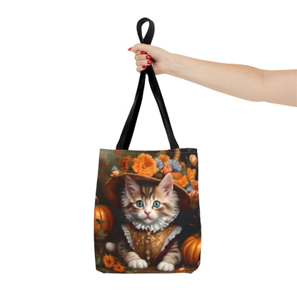 Halloween Rococo Kitten Tote