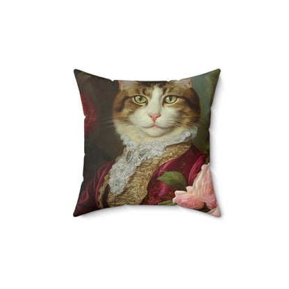 Rococo Cat Square Pillow (A Gentleman 2)