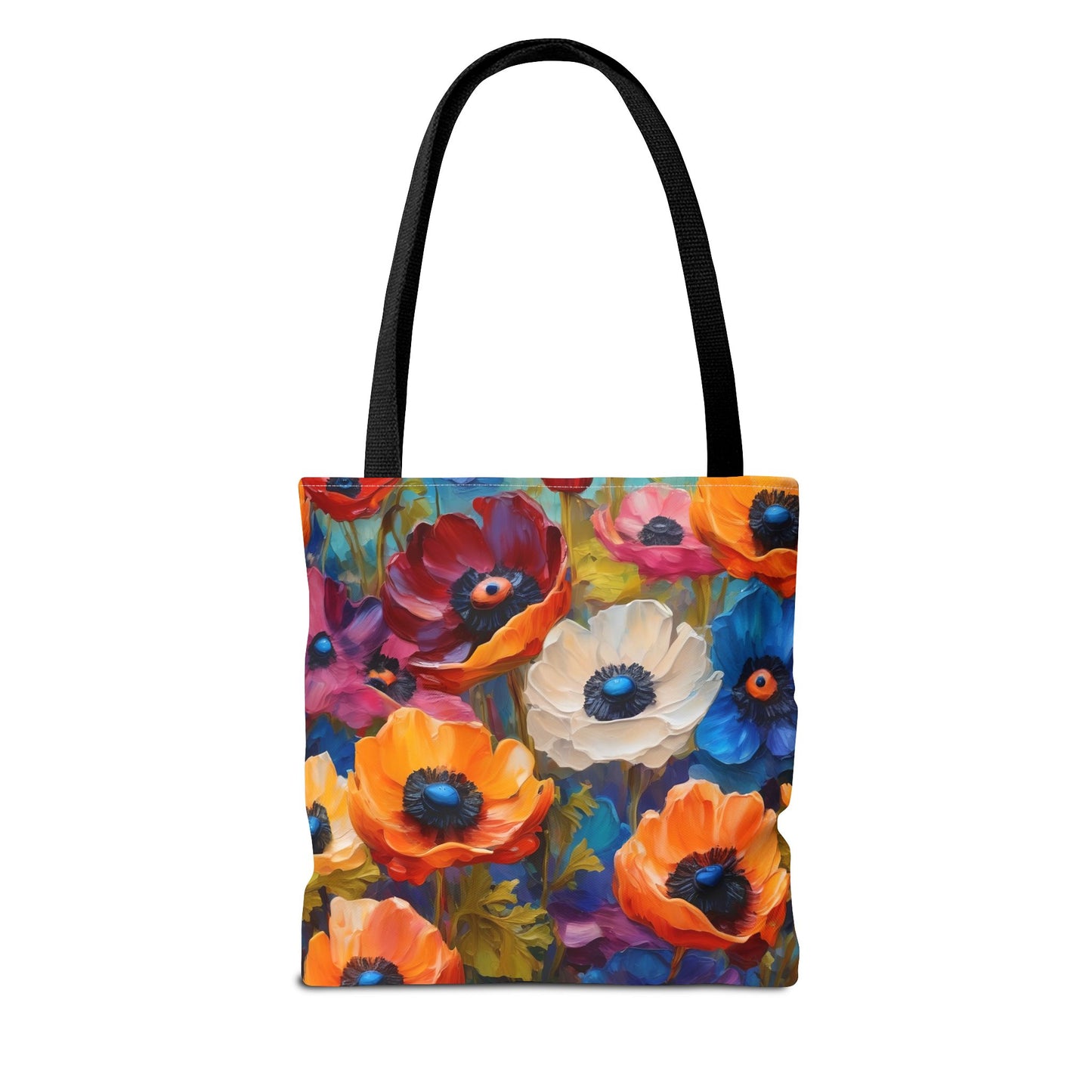 Claude Monet inspired Colorful Anemones Tote Bag