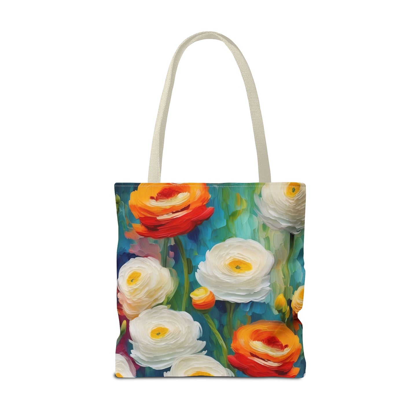 Claude Monet inspired Tender Ranunculus Tote Bag