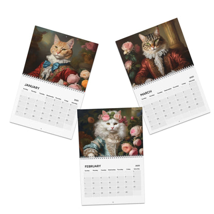 Rococo Noble Cats Calendar (2025)