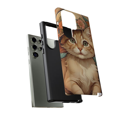 Alphonse Mucha Tough Phone Cases (A kitten)