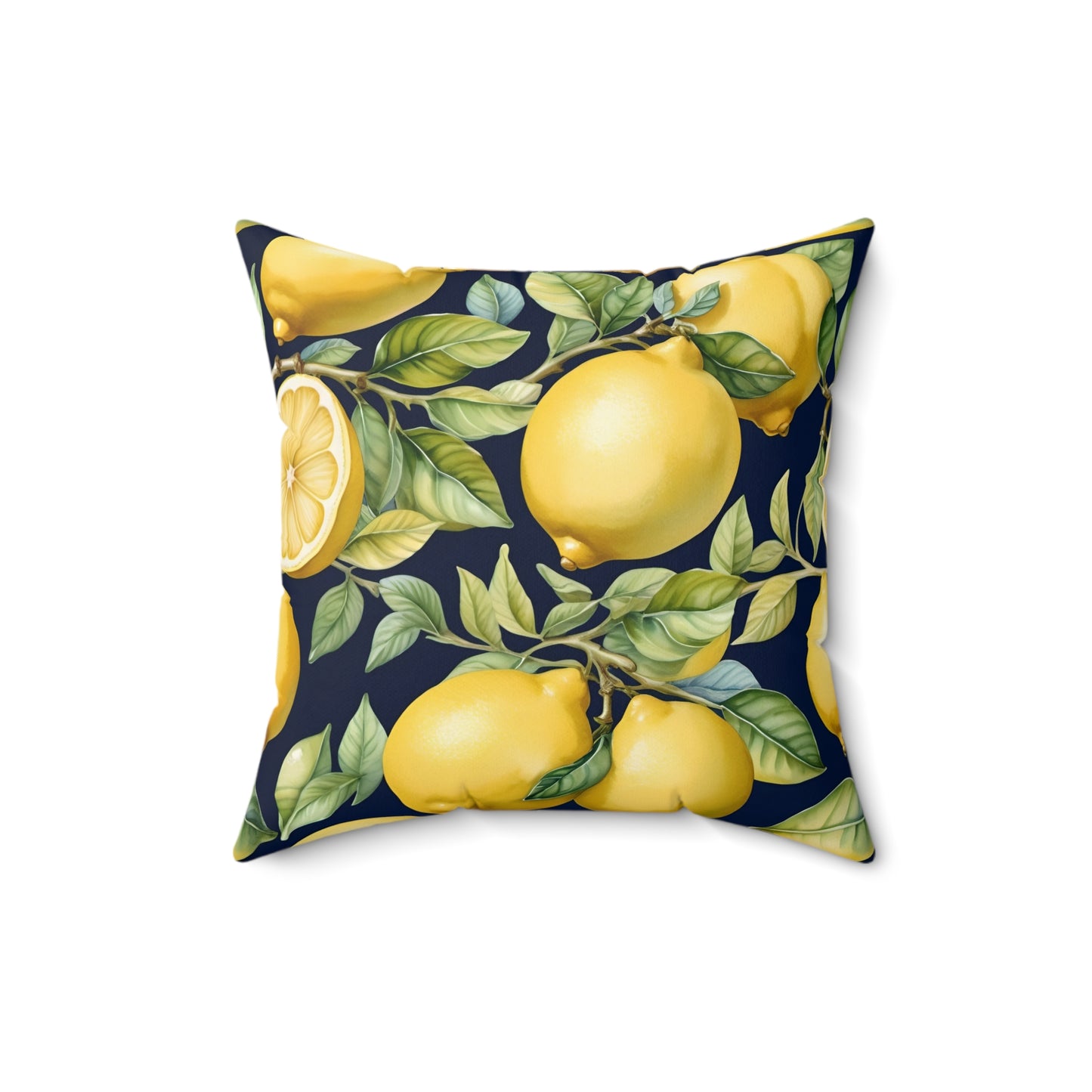 Rococo Lemons Square Pillow