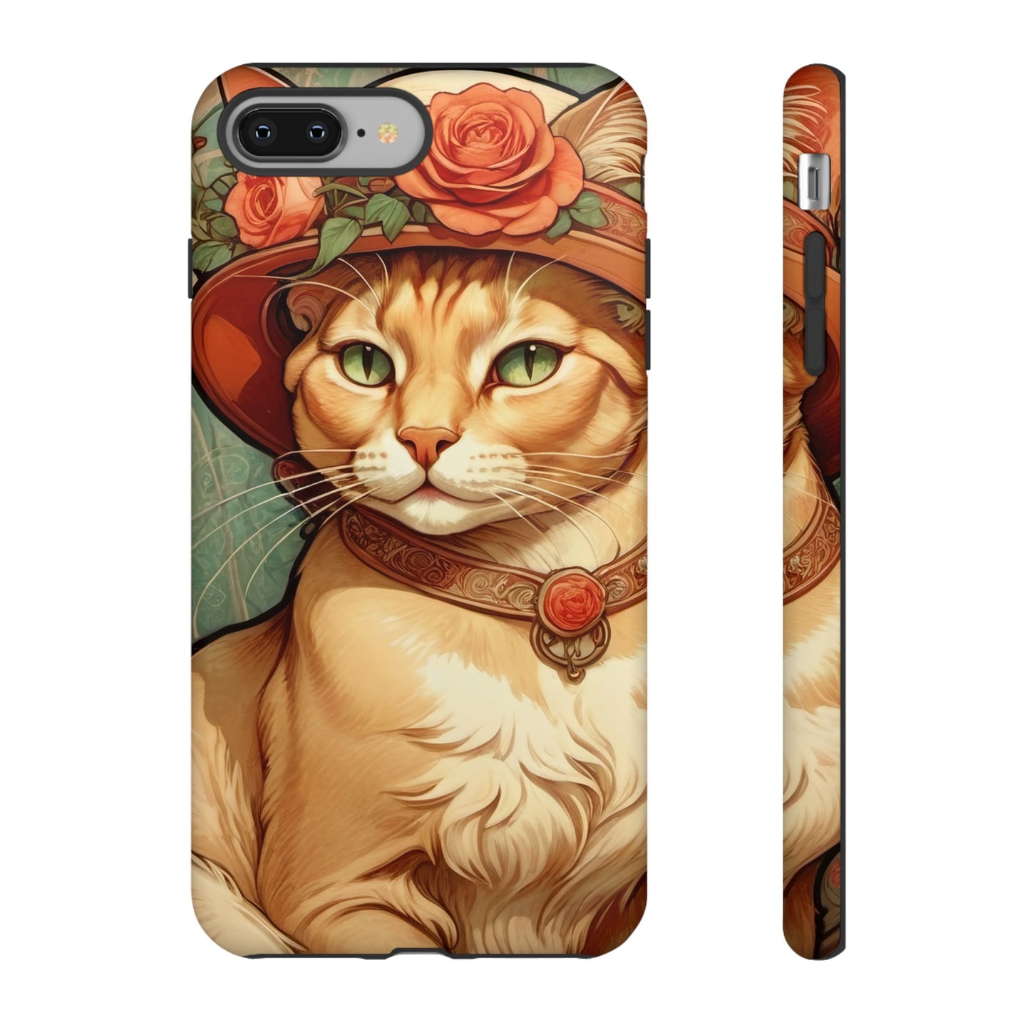Alphonse Mucha Tough Phone Cases (A lady cat)