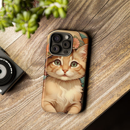 Alphonse Mucha Tough Phone Cases (A kitten)