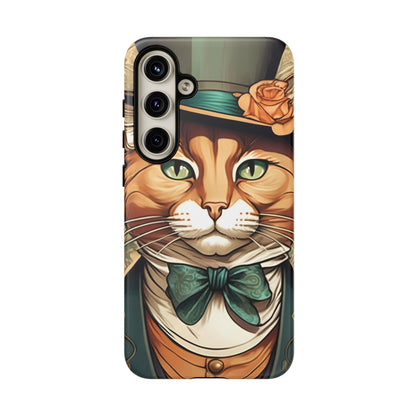 Alphonse Mucha Tough Phone Cases (A gentleman cat)